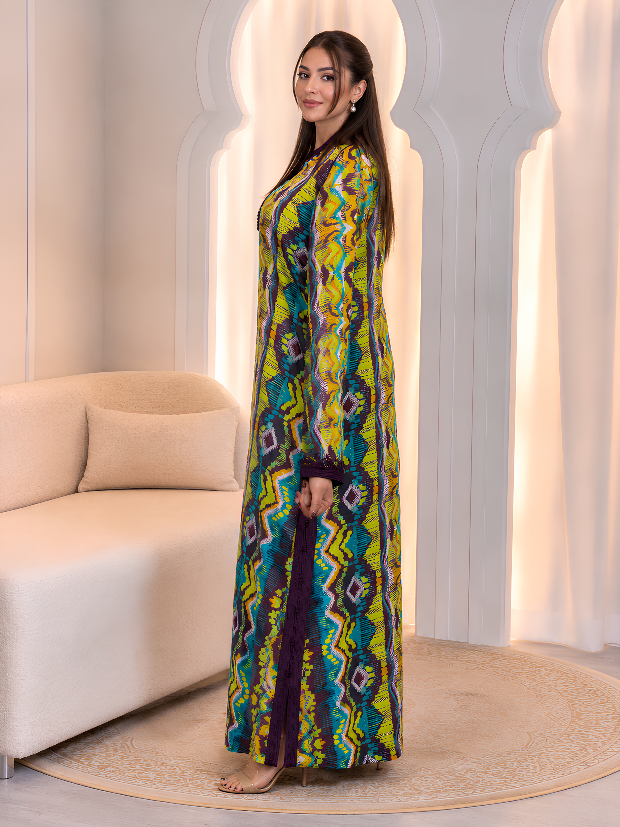 Golden Mosaic Kaftan