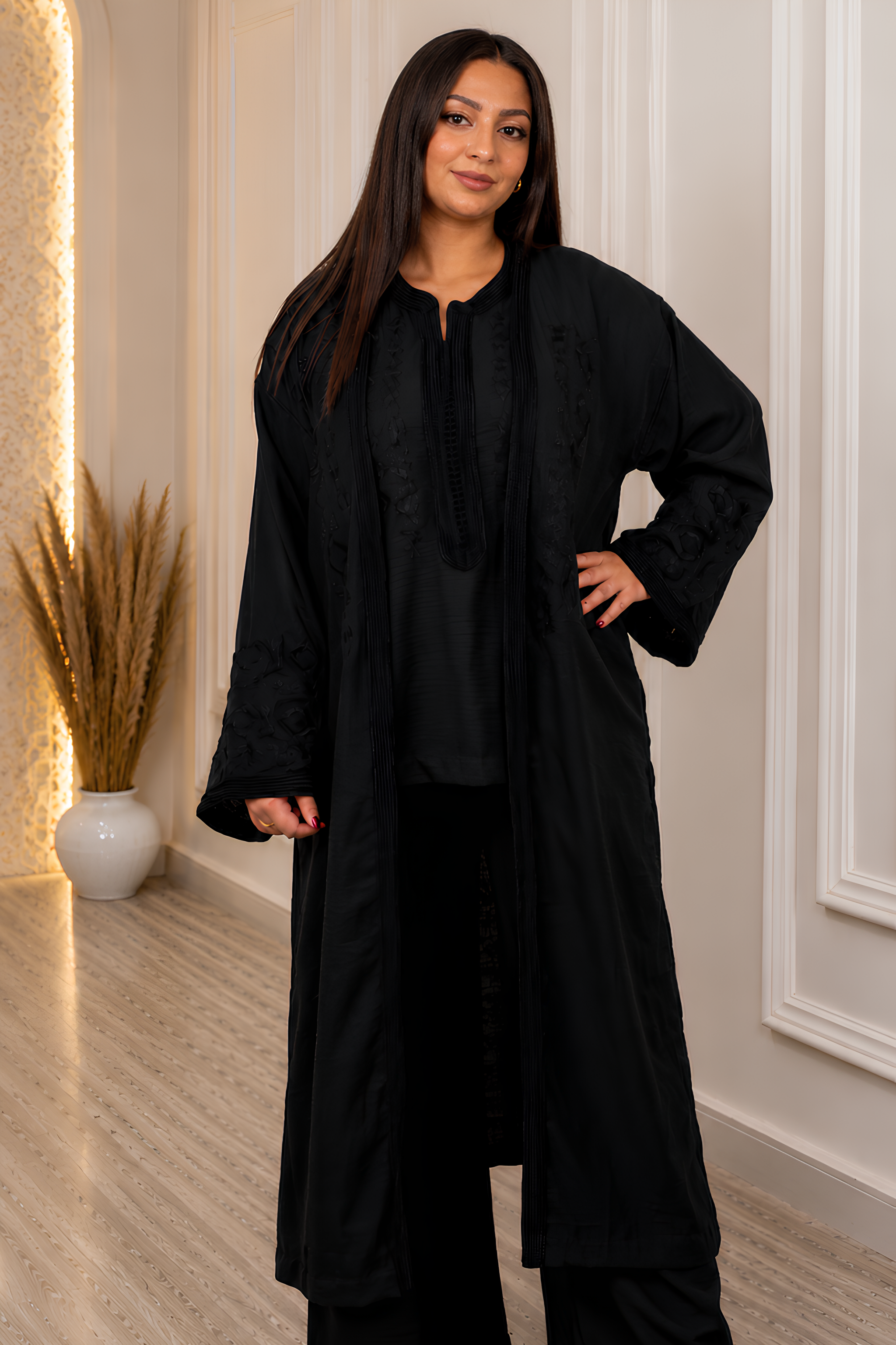 Black Moroccan Elegance Abaya