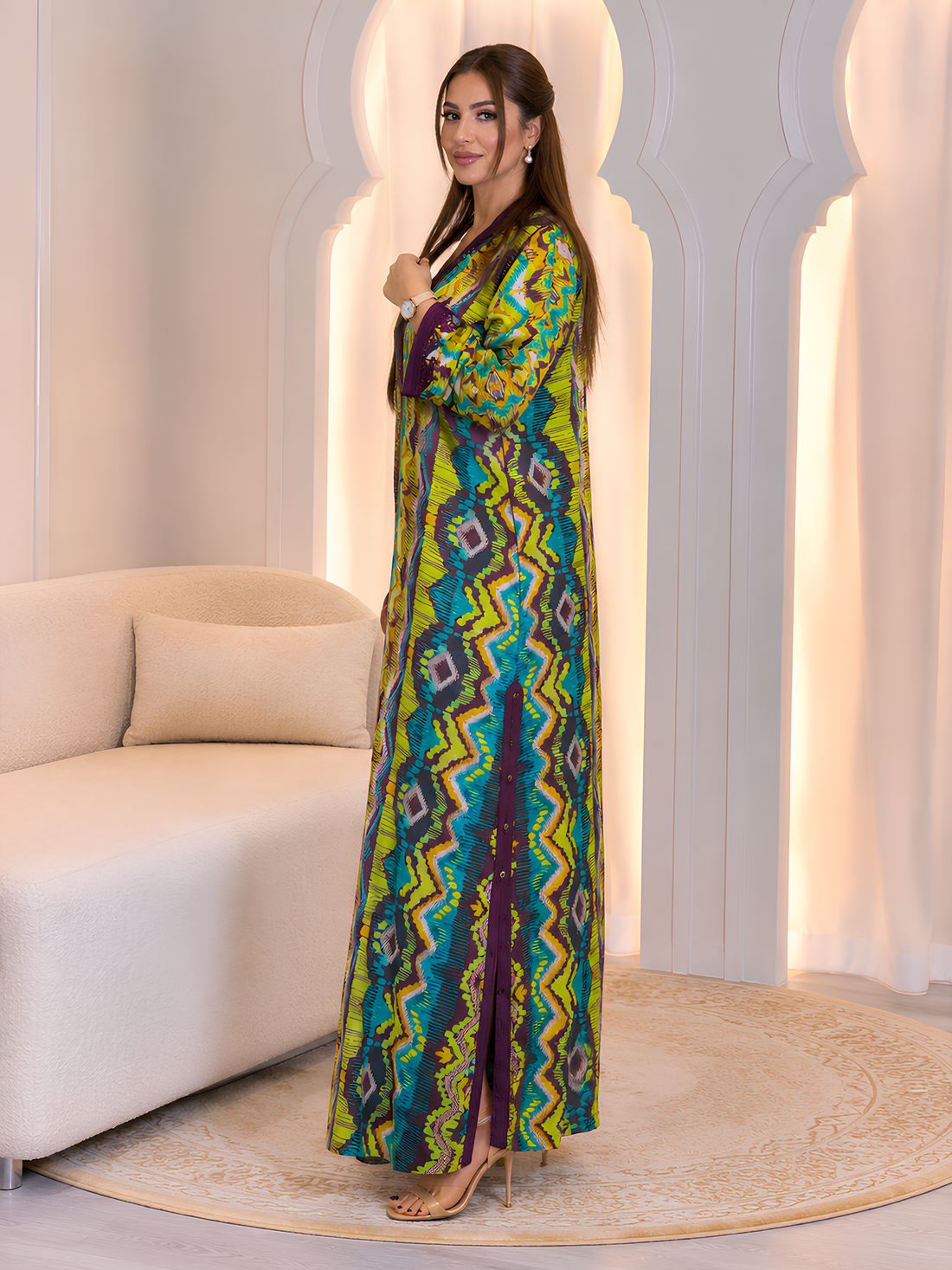 Golden Mosaic Kaftan