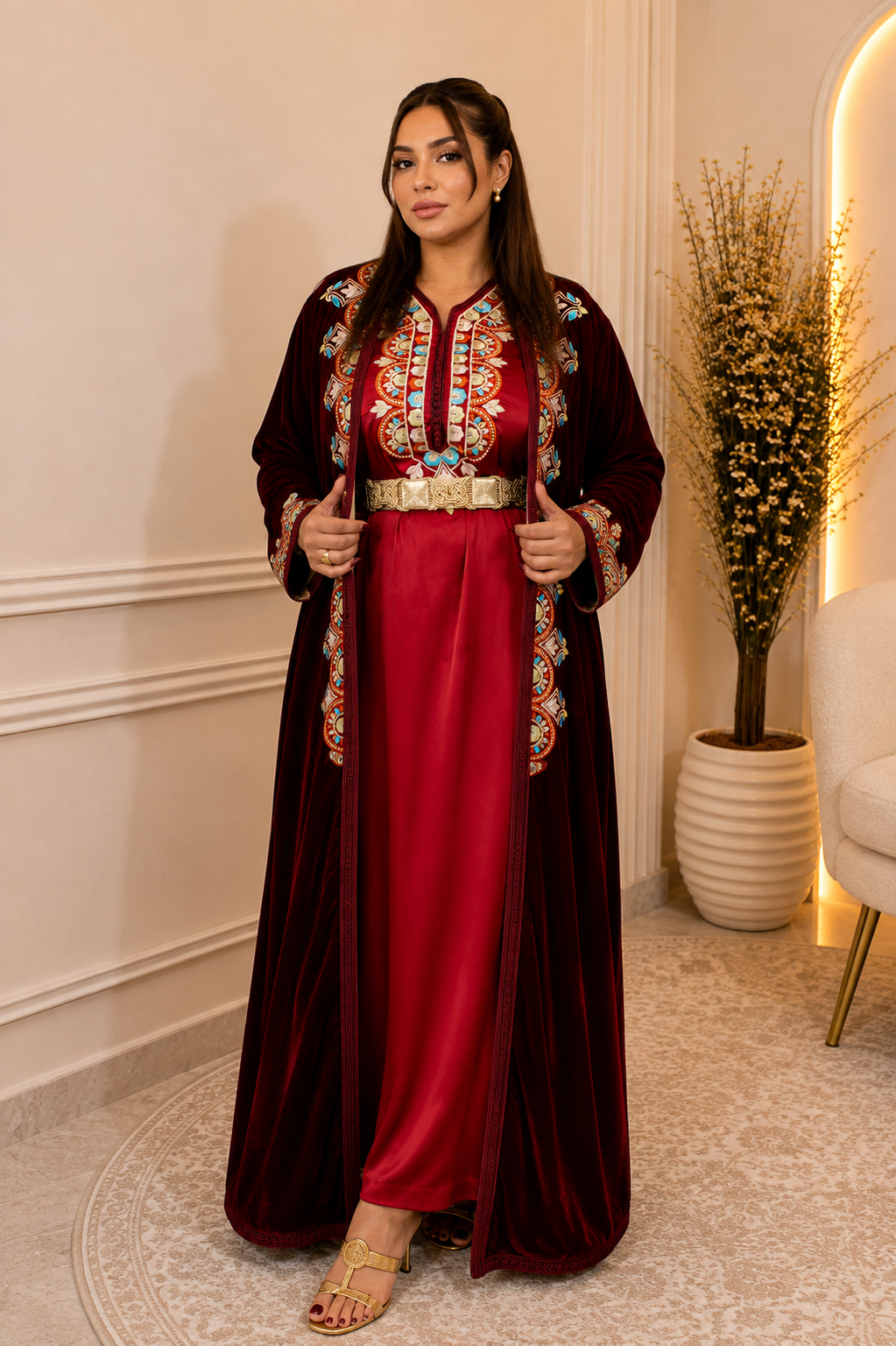 CAFTAN MOPRA ROUGE