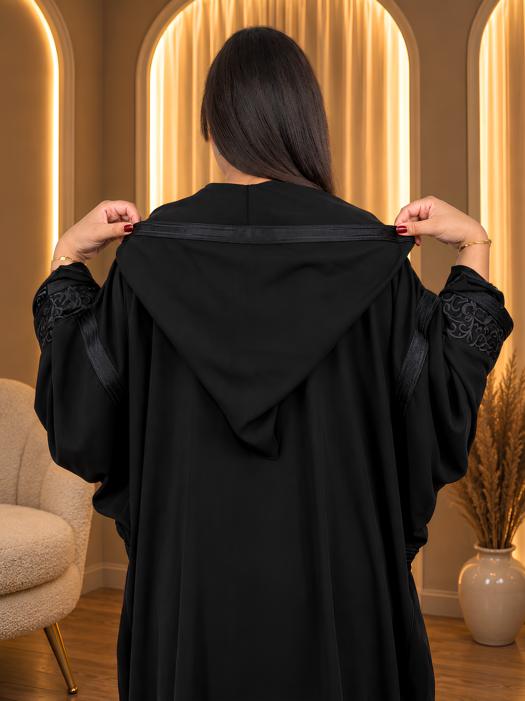 Noir Embroidered
