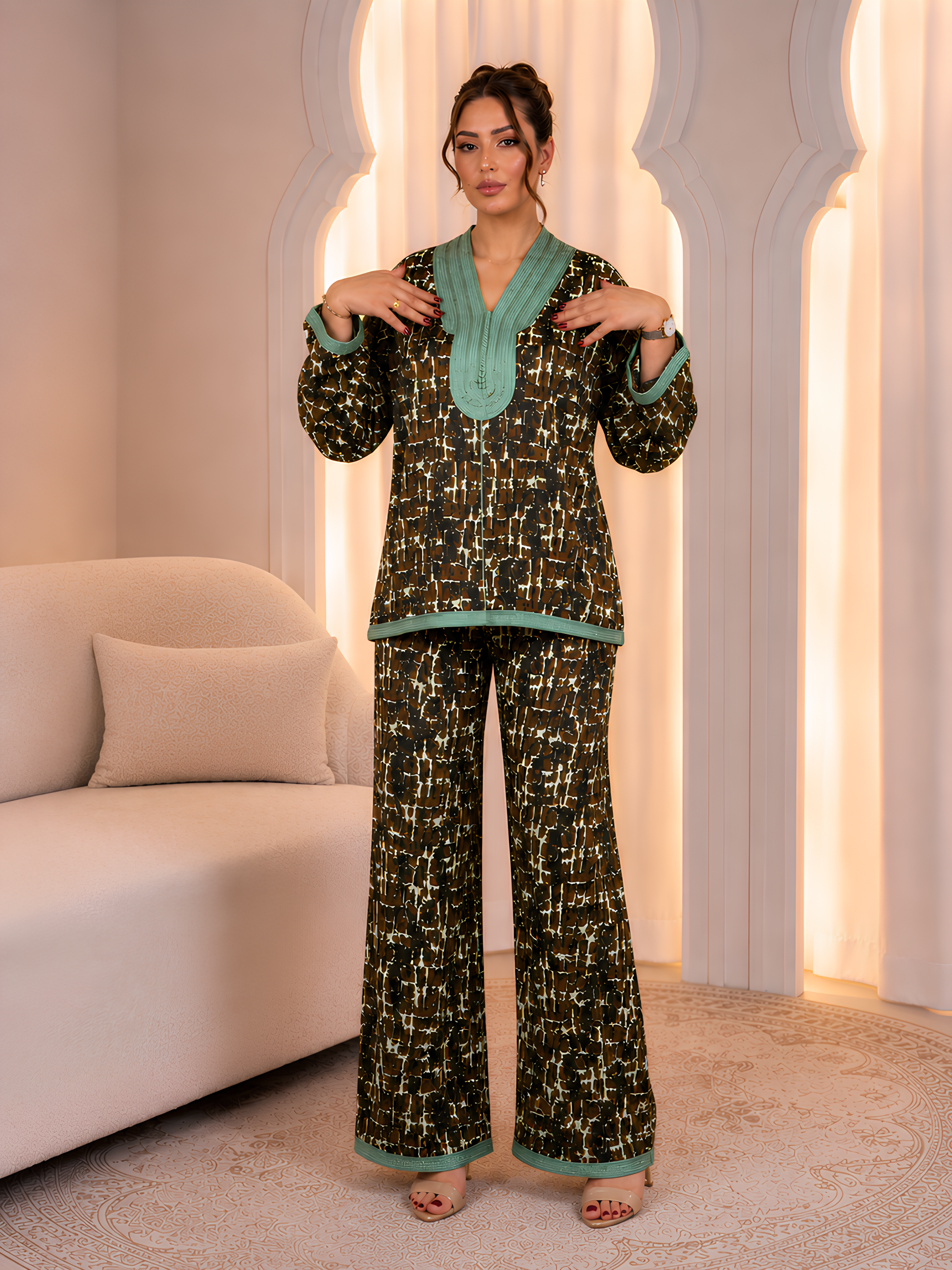Emerald Mosaic Luxe Ensemble